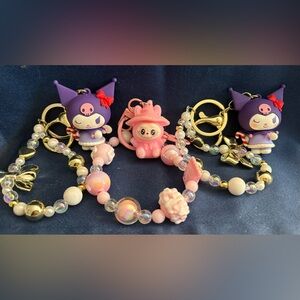 3 handmade keychains! Perfect for the Gift Giving Season!